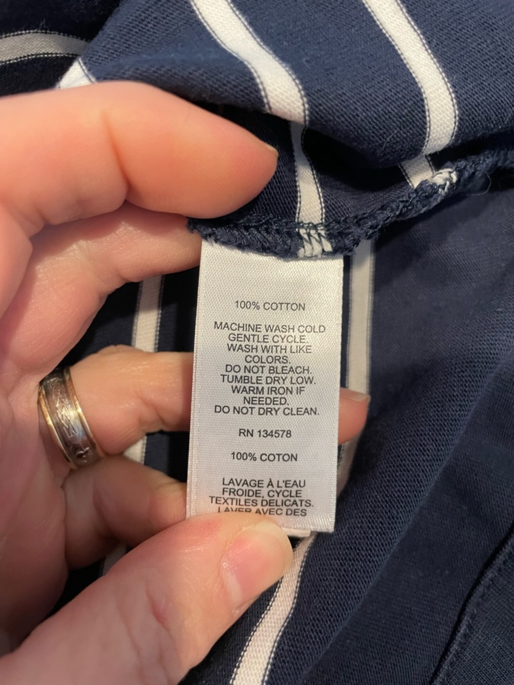 Vineyard Vines Navy and White Striped Boatneck Dress - Picture 7 of 7